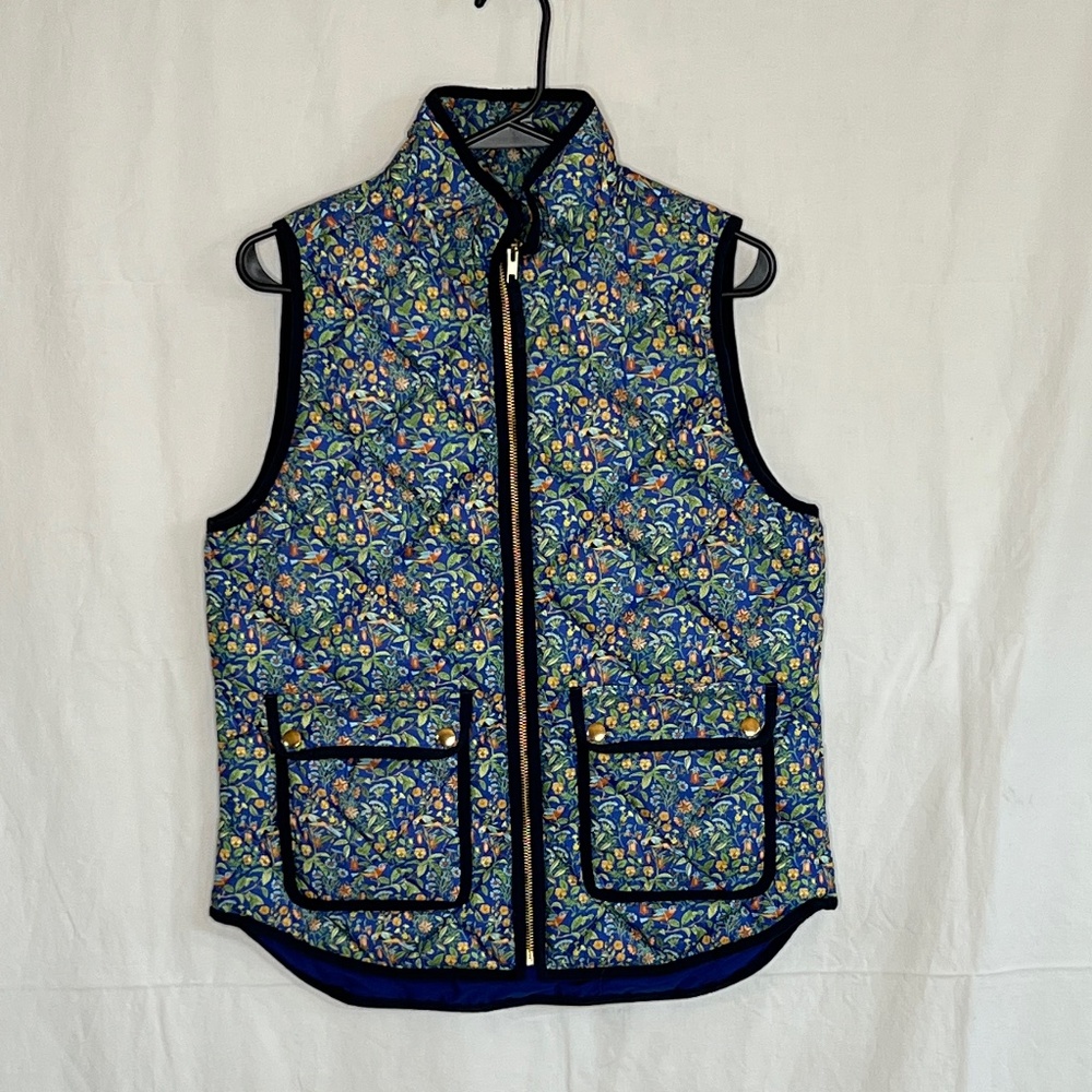 J.Crew Liberty Catesby Print Excursion Vest Small